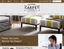 Tablet Screenshot of calcoastcarpet.net